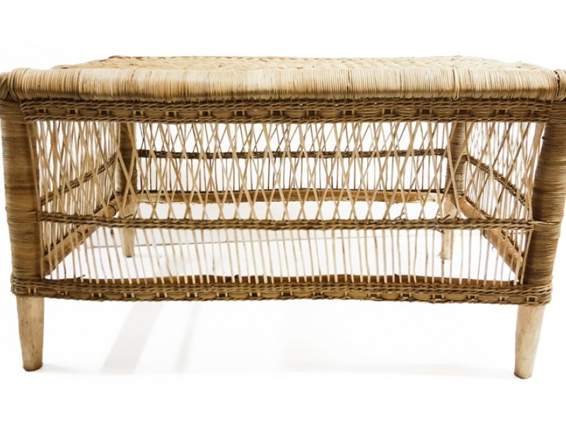 Small Rattan Bench